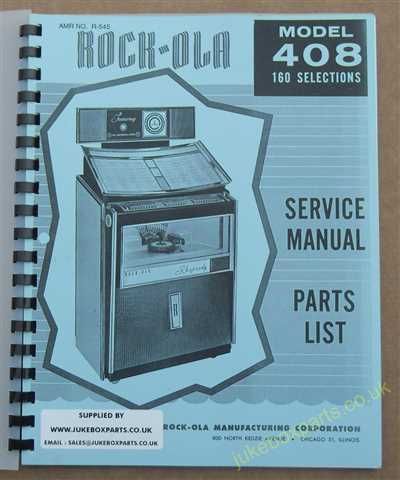 Rock-Ola 408 Rhapsody Manual (1963)