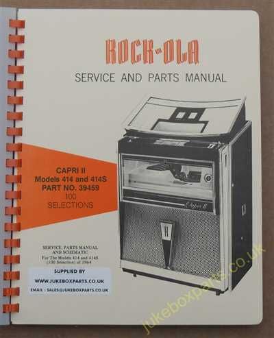 Rock-Ola 414, 414S Capri II Manual