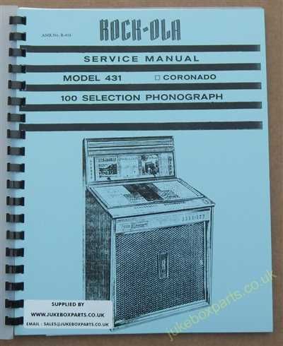Rock-Ola 431 Coronado Manual