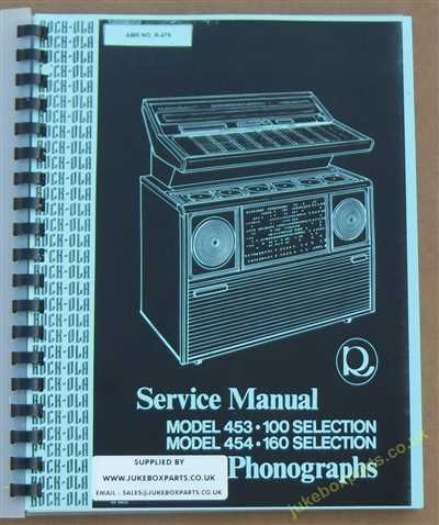 Rock-Ola 453, 454 Manual (1974)
