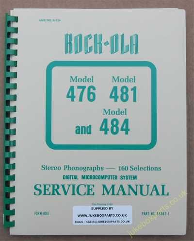 Rock-Ola 476, 481, 484 Manual