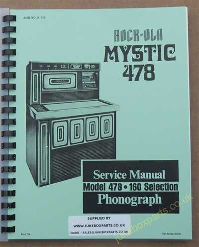 Rock-Ola 478 Mystic Manual (1978)