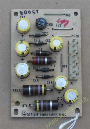Rock-Ola PCB 52315-A Power Supply Board (RO107D