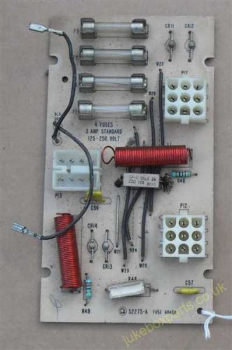 Rock-Ola PCB 52275-A Fuse Board (RO107H)