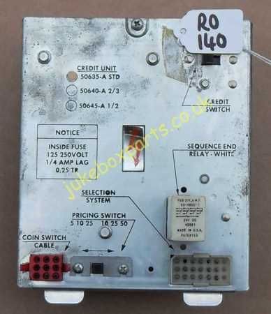 Rock-ola Credit Unit 50635-A (RO140)