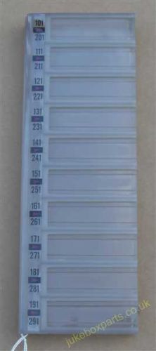 Rock-Ola Title Card Holder (RO152)