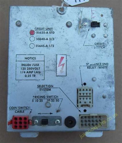 Rock-Ola Credit Unit 50635-A (RO197)