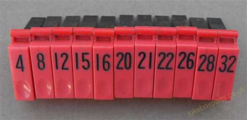 Rock-ola Tempo Selection Buttons x 11 (RO92)