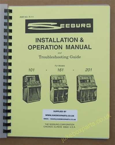 Seeburg 101, 161 & 201 Installation & Operation Manual & Troubleshooting Guide