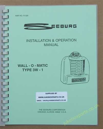 Seeburg Wall-O-Matic Type 3W-1 Installation & Operation Manual