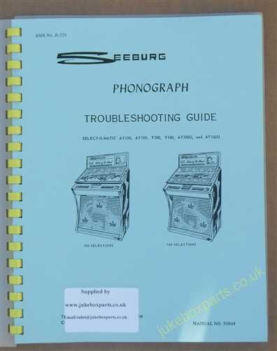 Seeburg AY100, AY160, Y100, Y160, AY100U & AY160U Troubleshooting Guide