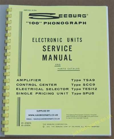 Seeburg SL100 & ESL100 Carnival Electronic Units Service Manual & Parts (1973)
