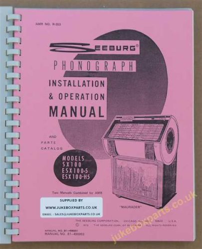 Seeburg SX100, ESX100-5, ESX100-H5 Service Manual