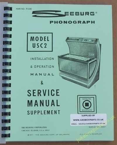 Seeburg USC2 Firestar Bandshell Manual (1971-72)