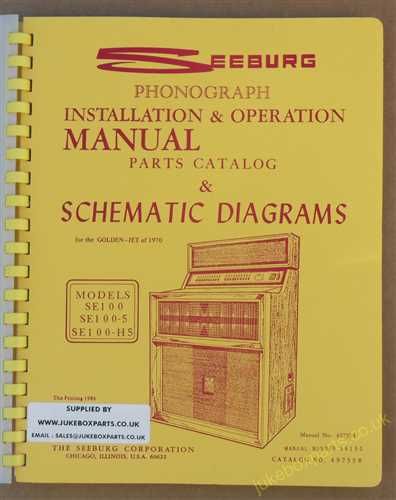 Seeburg Golden Jet Installation, Operation Manual, Parts Catalog & Schematic Diagrams