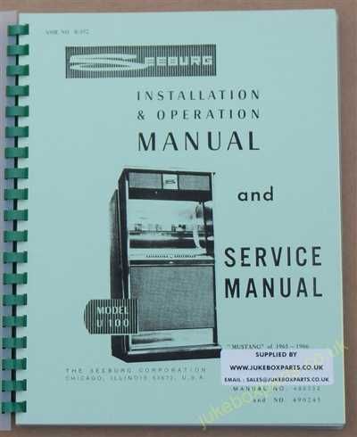 Seeburg U100 Mustang Manual (1965-66)