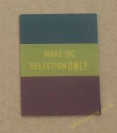 Seeburg Selection / Instruction Perspex for 221 or 161