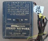 Seeburg Cross Over Network Type SN-3 (SB296)