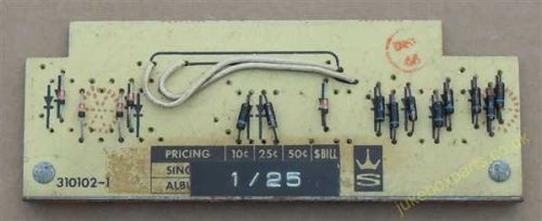 Seeburg Pricing Programmer 310102-1 (SB40)