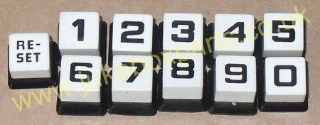 Seeburg Buttons 0-9 plus Reset (SB42)