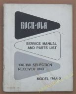 Rock-Ola Model 1765-2 Service Manual & Parts List (USM02)
