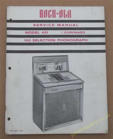 Rock-Ola 431 Coronado Service Manual, Parts Catalog & Schematic Diagram (USM09)