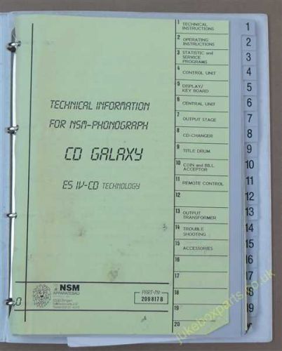 NSM Technical Manual for CD Galaxy ES1V CD Technology (USM101F)