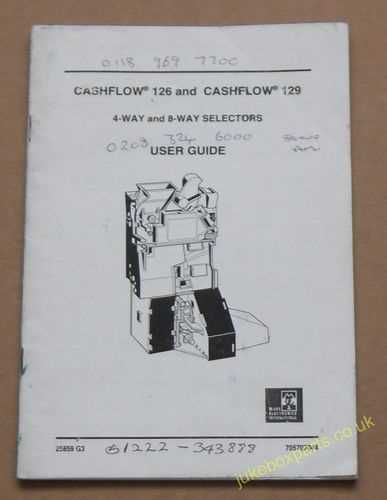 Cashflow 126 & 129 4-Way & 8-Way Selectors User Guide