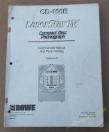 Rowe-Ami CD-100E LaserStar IV Field Service Manual & Parts Catalogue Volume 2 of 2 (USM130)