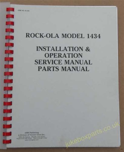 Rock-Ola 1434 Installation & Operation, Service & Parts Manual (USM142)