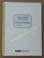 NSM Performer Wall 2000 Users Manual (USM149)
