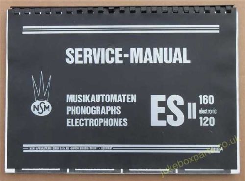 NSM Service Manual & Parts Catalog ES11 160 / 120 Electronic (USM150)