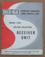 Rock-Ola Model 1765 Service Manual & Parts List (USM166)