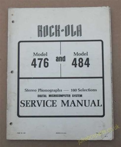 Rock-Ola 476 & 484 Digital Microcomputer System Service Manual (USM170)