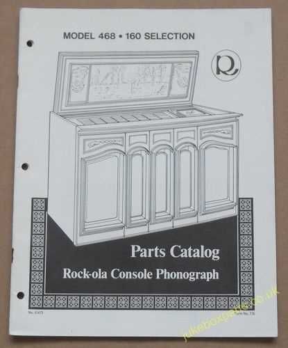 Rock-ola Model 468 100 Selection Parts Catalog (USM174)