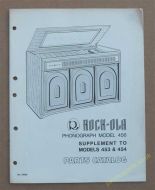 Rock-Ola 456 Parts Catalog (Supplement to 453 & 454) (USM186)