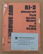 Rowe Ami RI-3 Phonograph Field Service Manual & Parts Catalog (USM187)