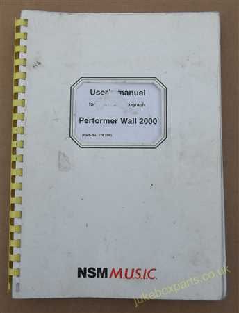 NSM Performer Wall 2000 Users Manual (USM194)
