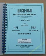Rock-Ola 1478, 1485 Tempo 2 Instruction Manual, Installation & Operations Manual & Schematics (USM208)