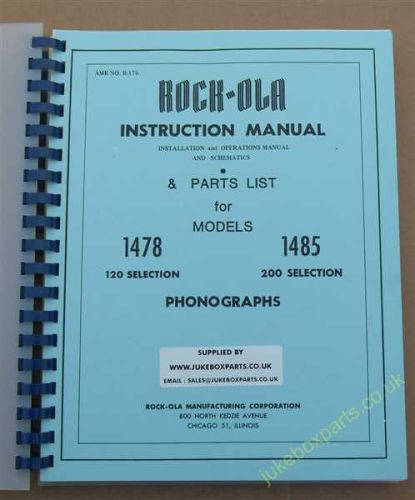 Rock-Ola 1478, 1485 Tempo 2 Instruction Manual, Installation & Operations Manual & Schematics (USM208)