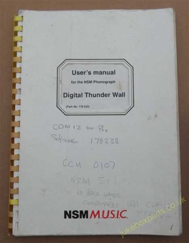 NSM Users Manual for Digital Thunder Wall (USM212)
