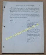 Seeburg Select-O-Matic 100 Picture Diagrams (USM215)