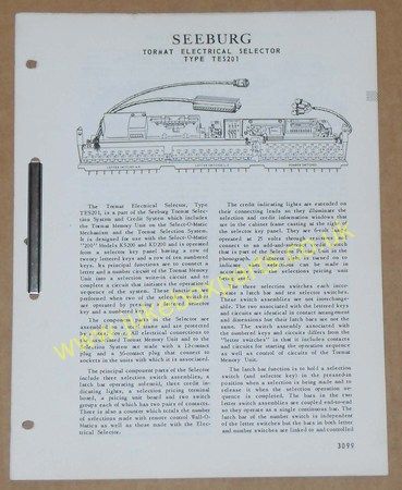 Seeburg PFEA1U Trouble Shooting Guide (USM422)