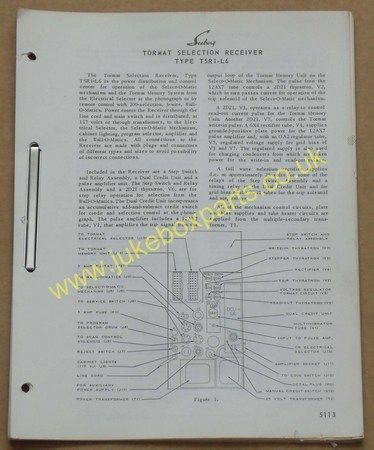 Seeburg Tormat Selection Receiver Type TSR1-L6 (USM229)