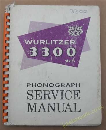 Wurlitzer 3300 Series Service & Parts Manual (USM241)