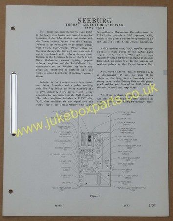 Seeburg Tormat Selection Receiver Type TSR6 (USM252)