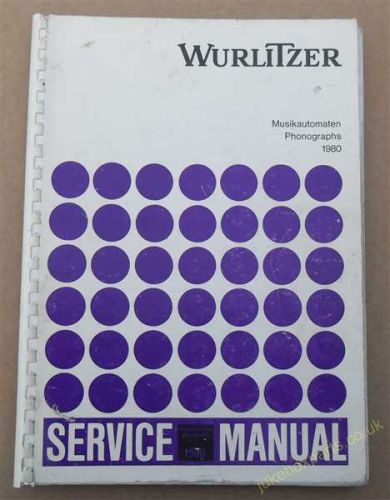 Wurlitzer 1980 Manual Models X200, X9, Atlanta 200 Electronic, Atlanta 160, Carillon, Cabarina, Tarock, Lyric, Hideaway (USM269)