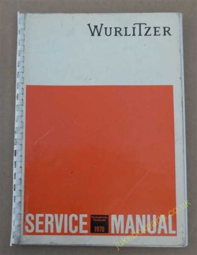 Wurlitzer Horizontal Playing Mechanism 1970 Onwards Atlanta, Carillon, Lyric, Tarock & Hideaway Service & Parts Manual (USM271)