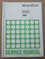 Wurlitzer 1984 Manual Models SL700, Caravelle, Diana, Fuego, Tarock, Hideaway (USM274)