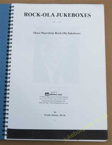 Rock-Ola Jukeboxes Book (USM300)